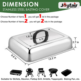 Joyfair large basting cover 13x9.8 inches shields patties from splatter