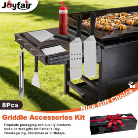 Joyfair food tong offers precise grip on grilled items.