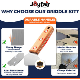 Joyfair melting domes cover burgers for even cooking