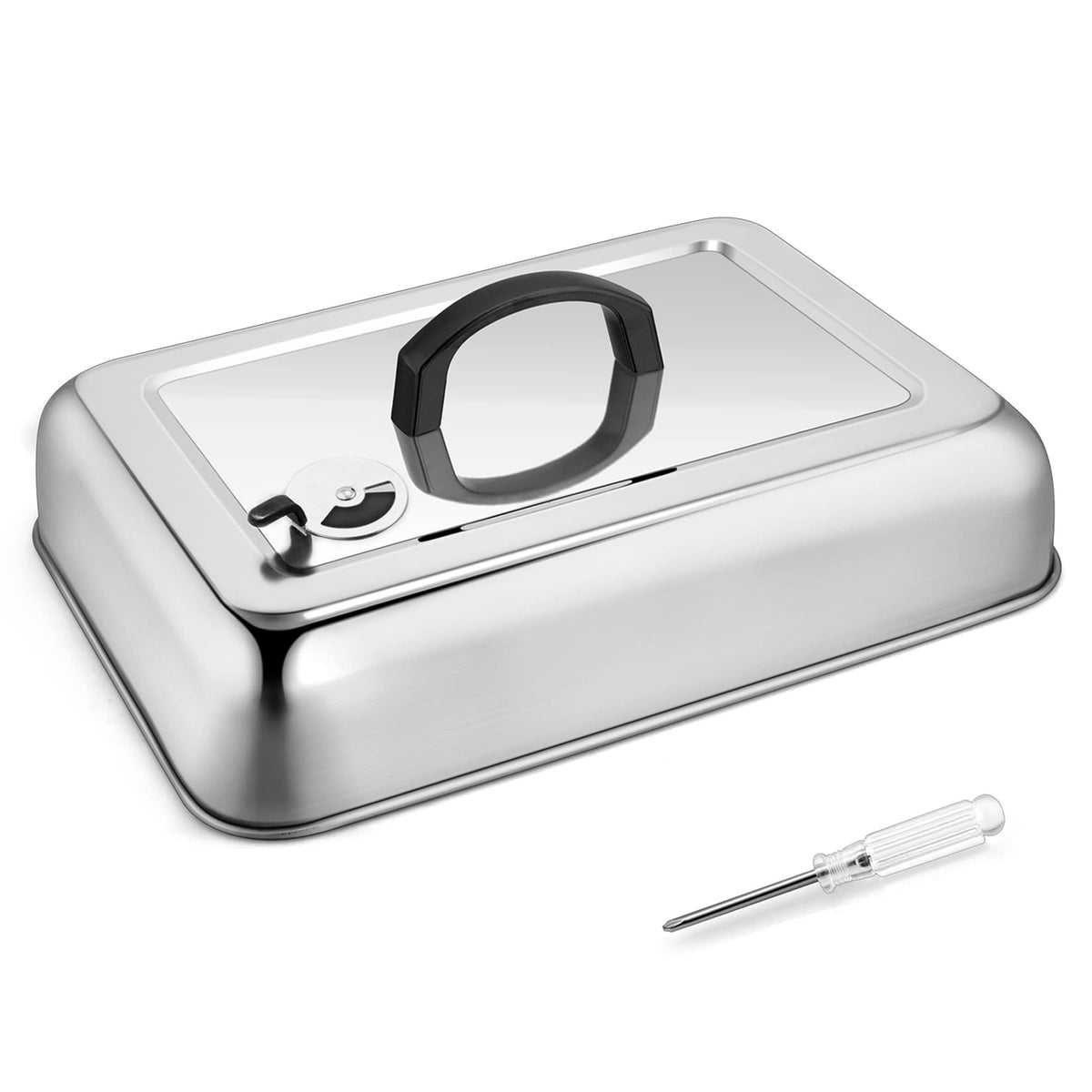 Joyfair melting dome on griddle for even cheese melt and steam
