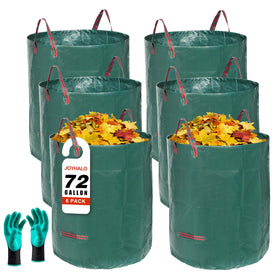 Joyhalo 72-gallon yard waste bag with easy-fill hoop