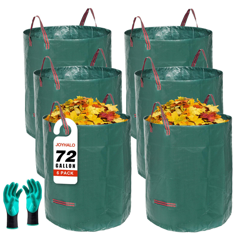 Joyhalo 72-gallon yard waste bag with easy-fill hoop