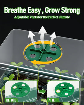 JoyHalo adjustable vent promotes airflow during germination