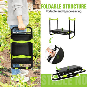 JoyHalo anti-tip base keeps the bench steady on uneven ground