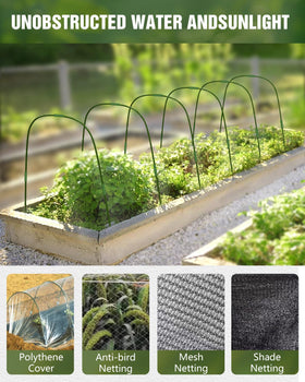 JoyHalo curved tubes form six large hoops for adjustable covers