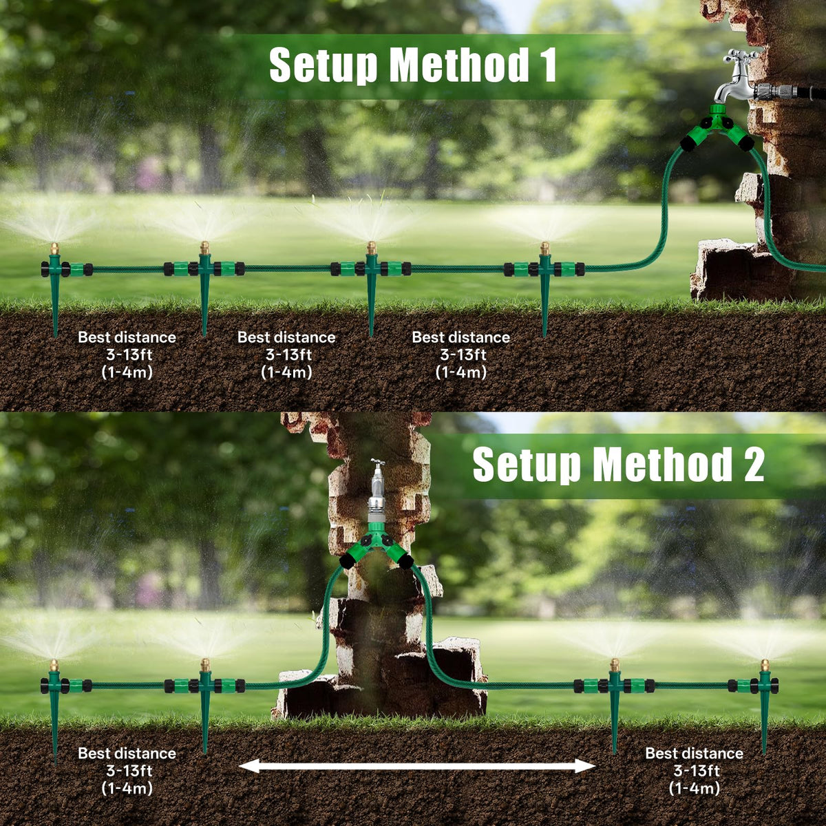 Joyhalo flexible DIY irrigation hose adapts to layouts