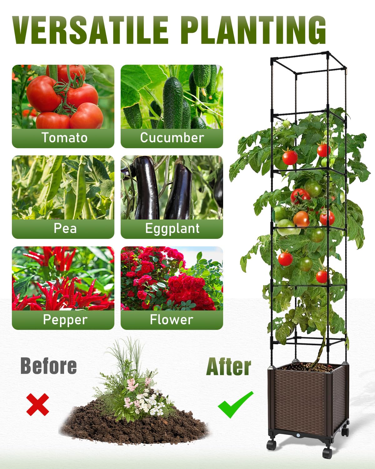 Joyhalo easy-assembly planter box requires no tools.