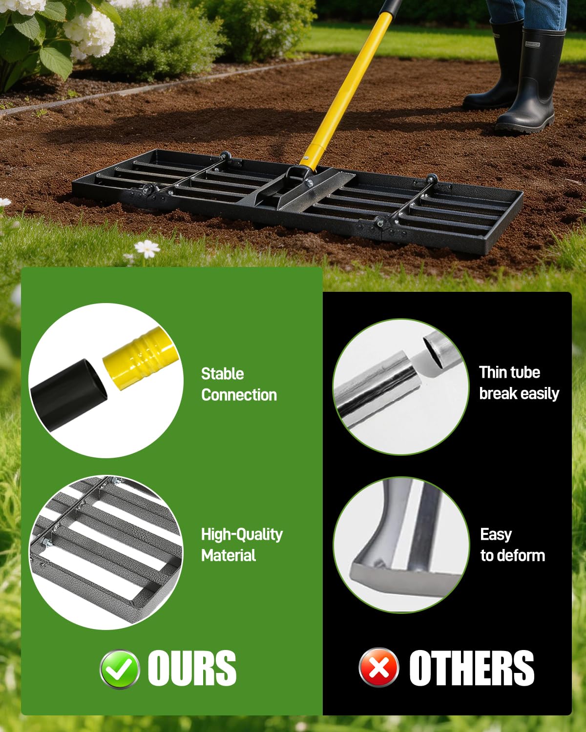 Joyhalo easy assembly and compact storage fit in shed or garage