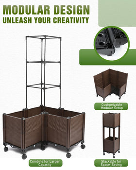 Joyhalo expandable raised garden bed adapts to your space.