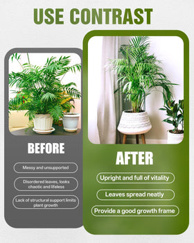 Joyhalo green rust-resistant stakes blending with garden ambiance