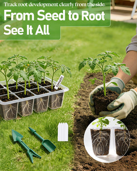 JoyHalo seedling tray compatible with heating mats and grow lights
