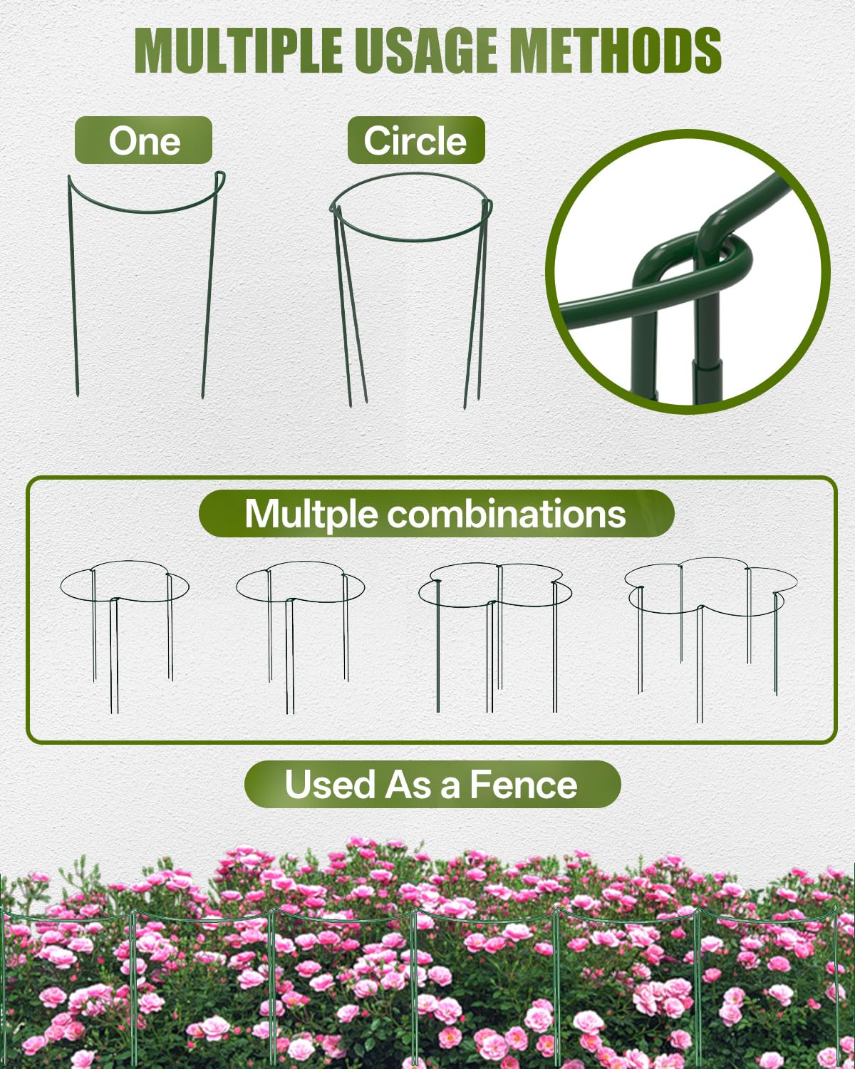 Joyhalo indoor and outdoor plant support for tomatoes and peonies