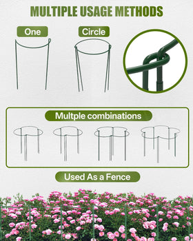 Joyhalo indoor and outdoor plant support for tomatoes and peonies