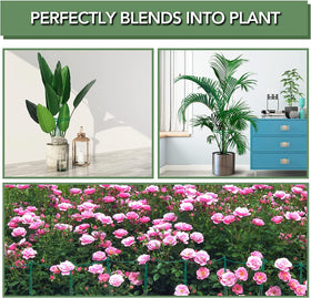 Joyhalo 12-pack includes 12 stakes and 15 twist ties for custom plant support