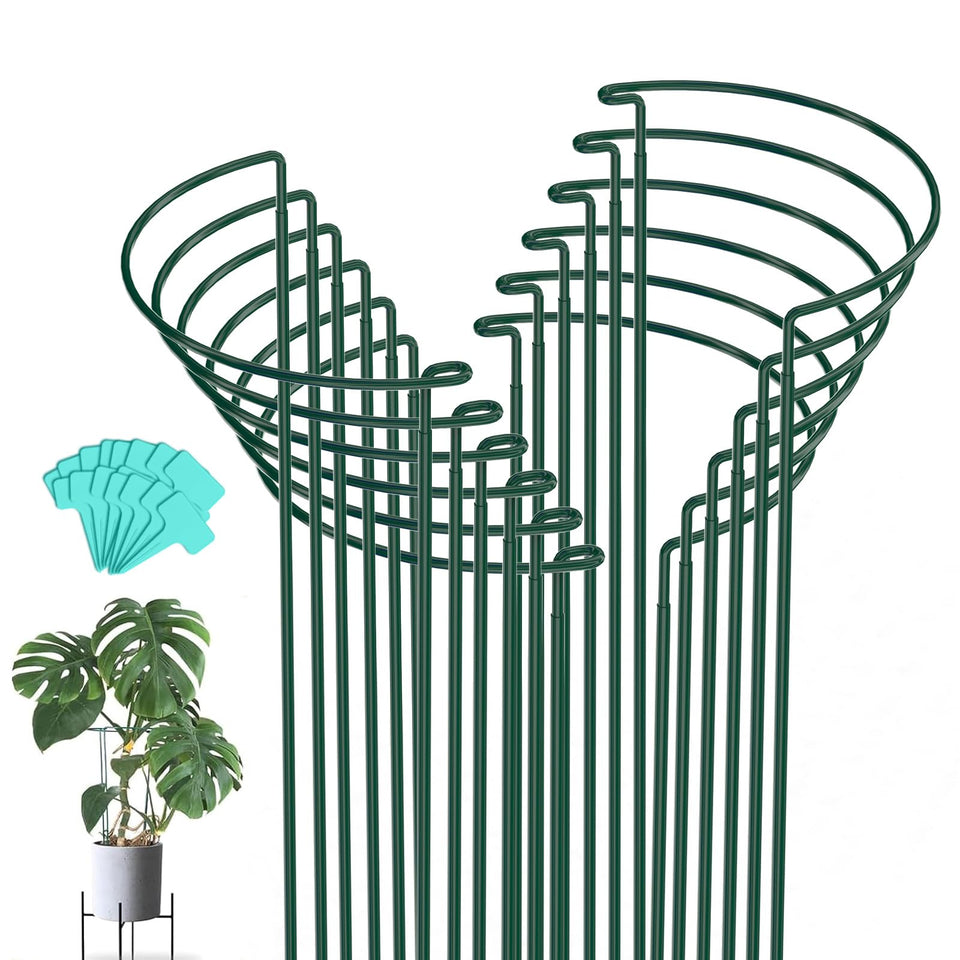 Joyhalo peony cage assembly showing sturdy support for blooming flowers