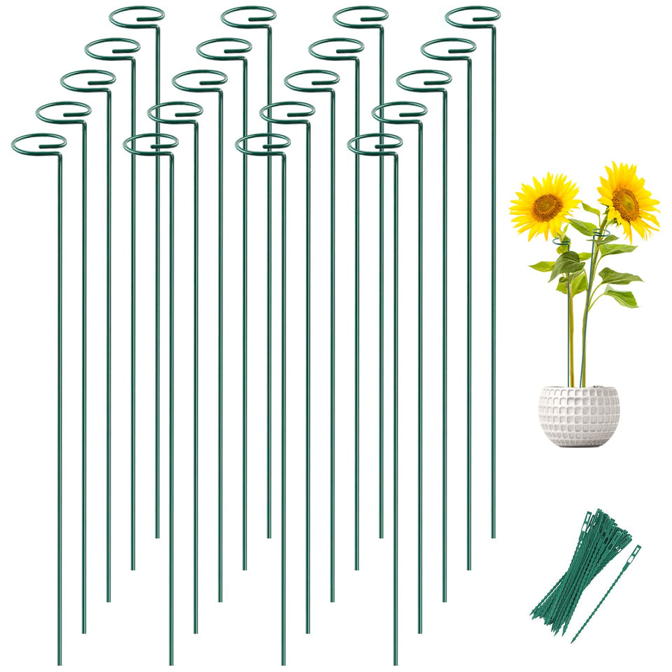 Joyhalo plant stake with ring secures stems gently for healthy growth.