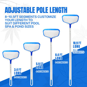 JoyHalo pool skimmer net leaf removal helps quick yard debris cleanup.