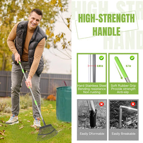 JoyHalo rake head with protective coating resists rust