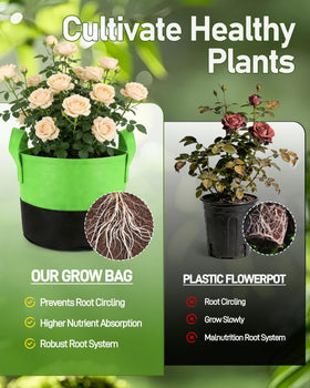 JOYHALO Grow Bag reusable and foldable for storage between seasons.