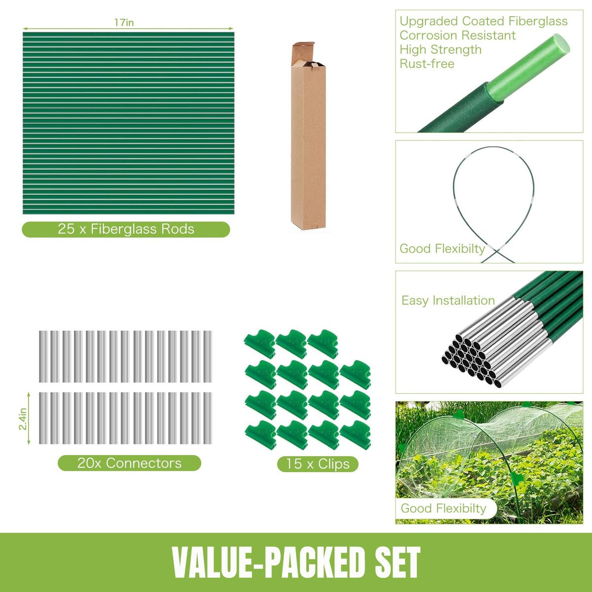 Joyhalo row-cover protection setup demonstrating frost and pest barrier