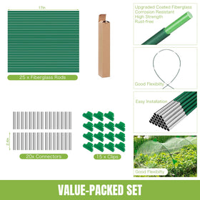 Joyhalo row-cover protection setup demonstrating frost and pest barrier