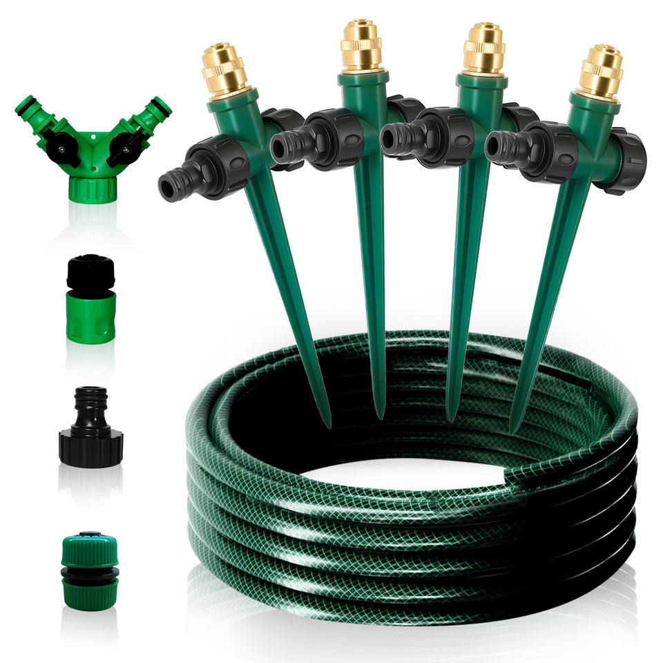 Joyhalo sprinkler spike base anchors firmly for stable irrigation