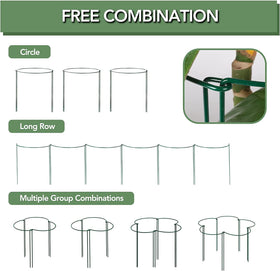 Joyhalo stackable, detachable stakes save space and simplify seasonal storage