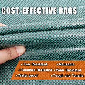 Joyhalo standable bags with four handles for easy carrying and dumping.