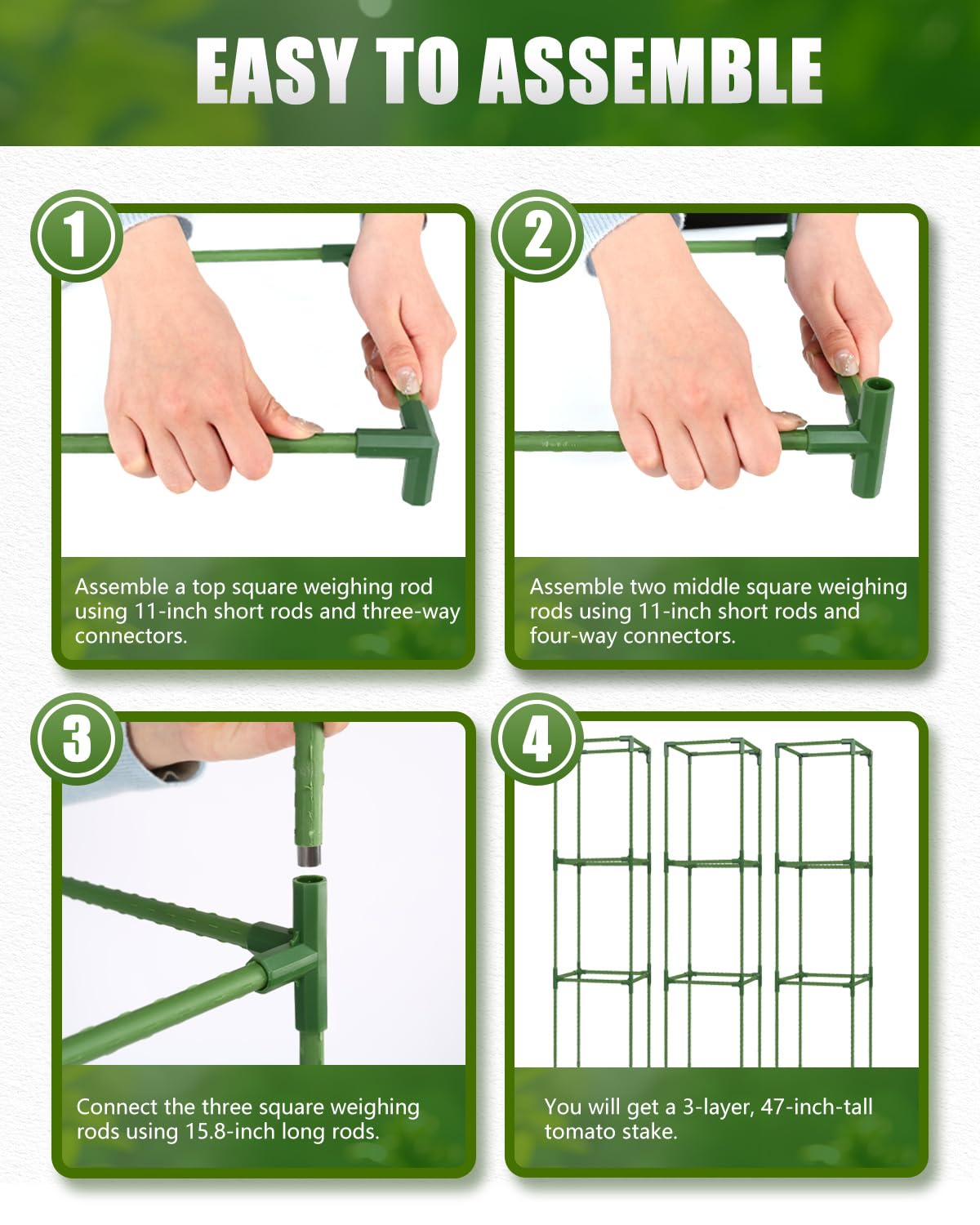 JoyHalo rust-resistant steel with plastic coating boosts outdoor durability.
