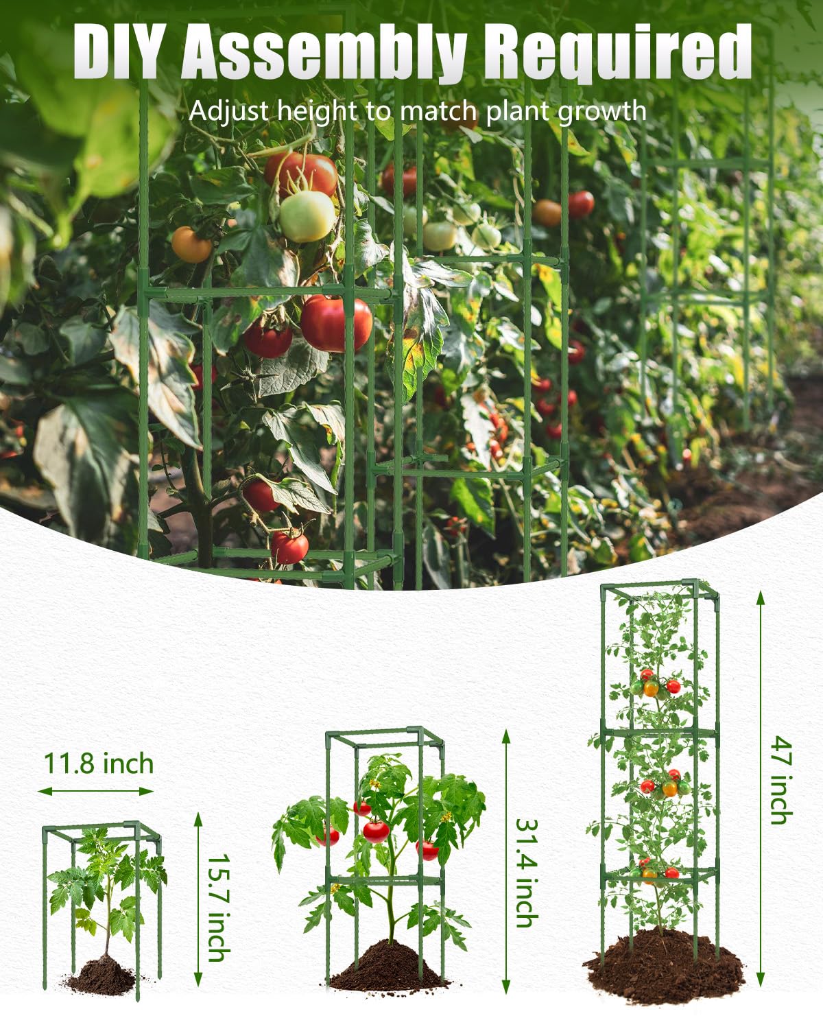 JoyHalo tool-free assembly makes soil installation quick and easy.