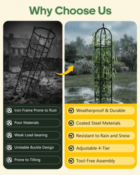 Tool-free assembly for quick setup with Joyhalo trellis
