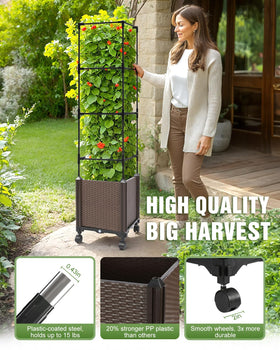 Joyhalo UV-resistant plastic planter bed for durable outdoor use.