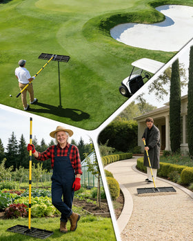 Joyhalo suitable for garden, grass, dirt, and sand leveling across terrains