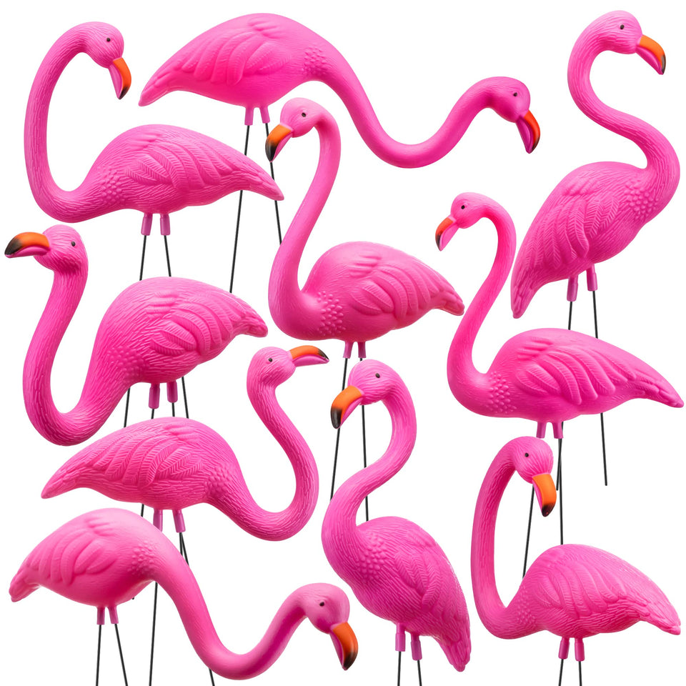 JOYIN flamingo stake pink 1: durable outdoor yard decor for year-round color.