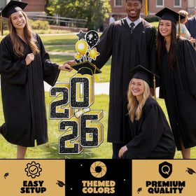 JOYIN graduation cap balloons design, festive focal point for parties.