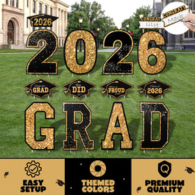 JOYIN graduation yard sign 2026 numerals for impactful party décor.