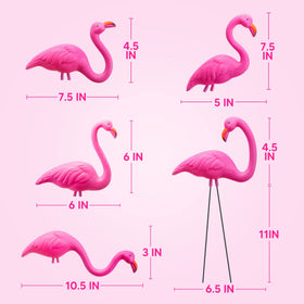 JOYIN 3-10 inch flamingo set: colorful party decor for tropical-themed celebrations.