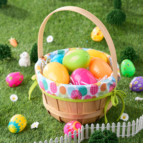 JOYIN portable wooden basket for picnics and events.