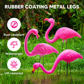 JOYIN rubber-coated steel legs resist rust and weather for outdoor use.