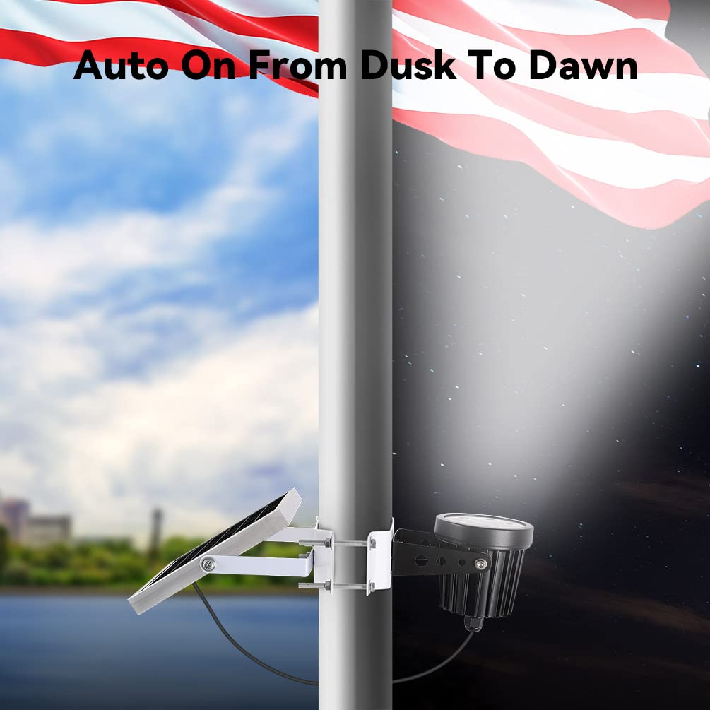 Joylight all-night brightness maintains flag visibility in rain