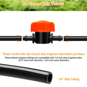 JoyPro valve package showing barbed connections for leak-free tubing