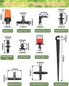 JOYPRO barbed tees closeup highlights precision joints ideal for custom irrigation layouts.