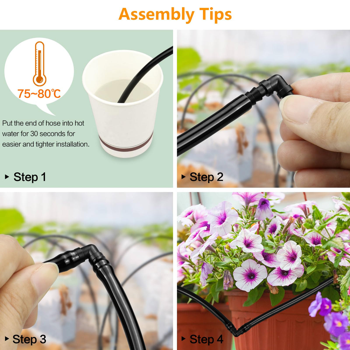 JOYPRO 4-way cross connector for versatile irrigation layouts