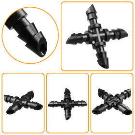 JOYPRO garden irrigation cross connector for flexible layouts.