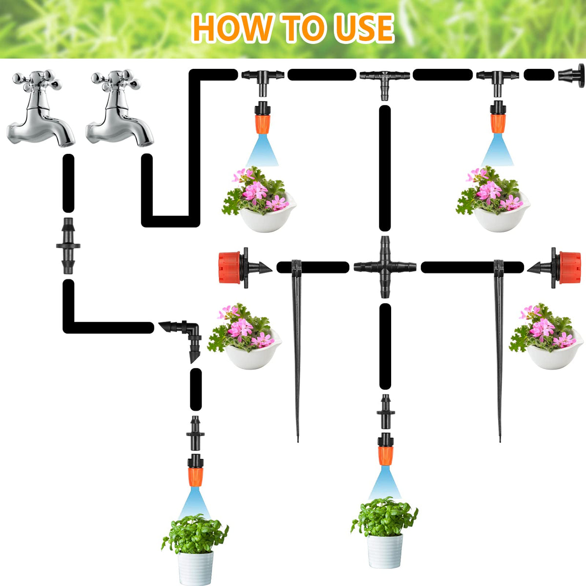 JOYPRO 240-piece kit supports flexible layouts for gardens, greenhouses, and patios.