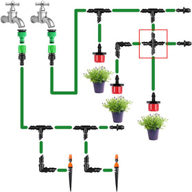 JOYPRO greenhouse and lawn drip fittings for efficient watering.