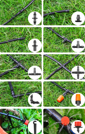 JOYPRO micro drips pack demonstrates targeted moisture delivery for compact garden beds.