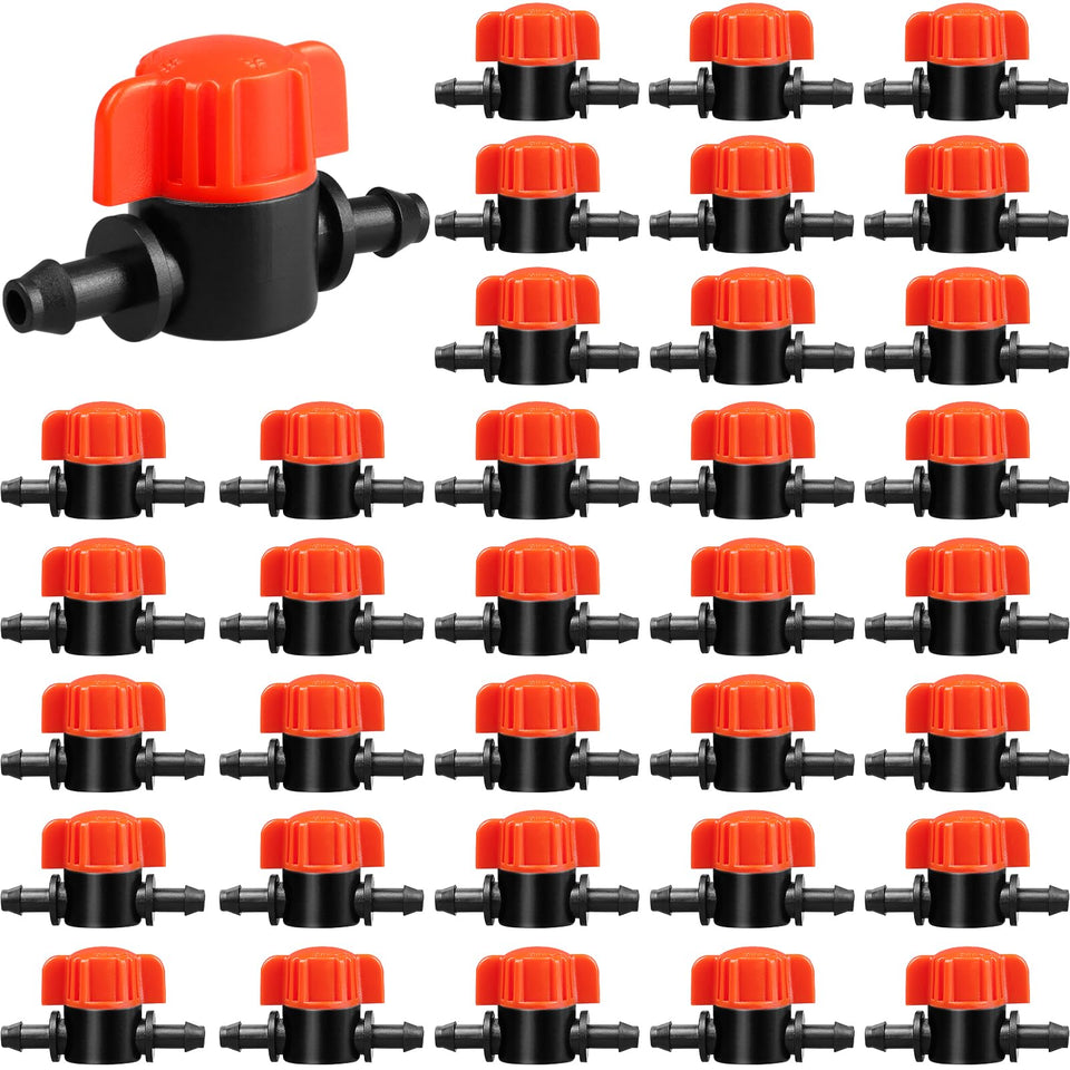JoyPro 1/4 inch drip valve set ready for flexible irrigation control in gardens