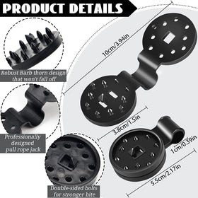 JOYSAND clips on frame secure shade on porch or carport for stable setup