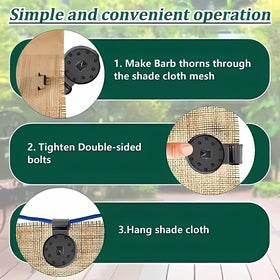 JOYSAND heavy-duty PE material offers longevity and flexibility in varying weather